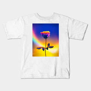 Neon Rose Kids T-Shirt